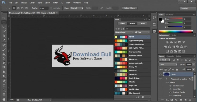 how to install plugins in portable photoshop cs6